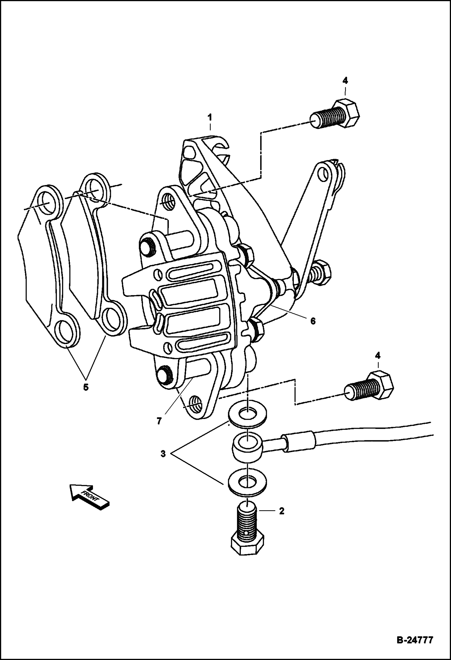 Схема ЗАДНИЙ ТОРМОЗ В СБОРЕ
