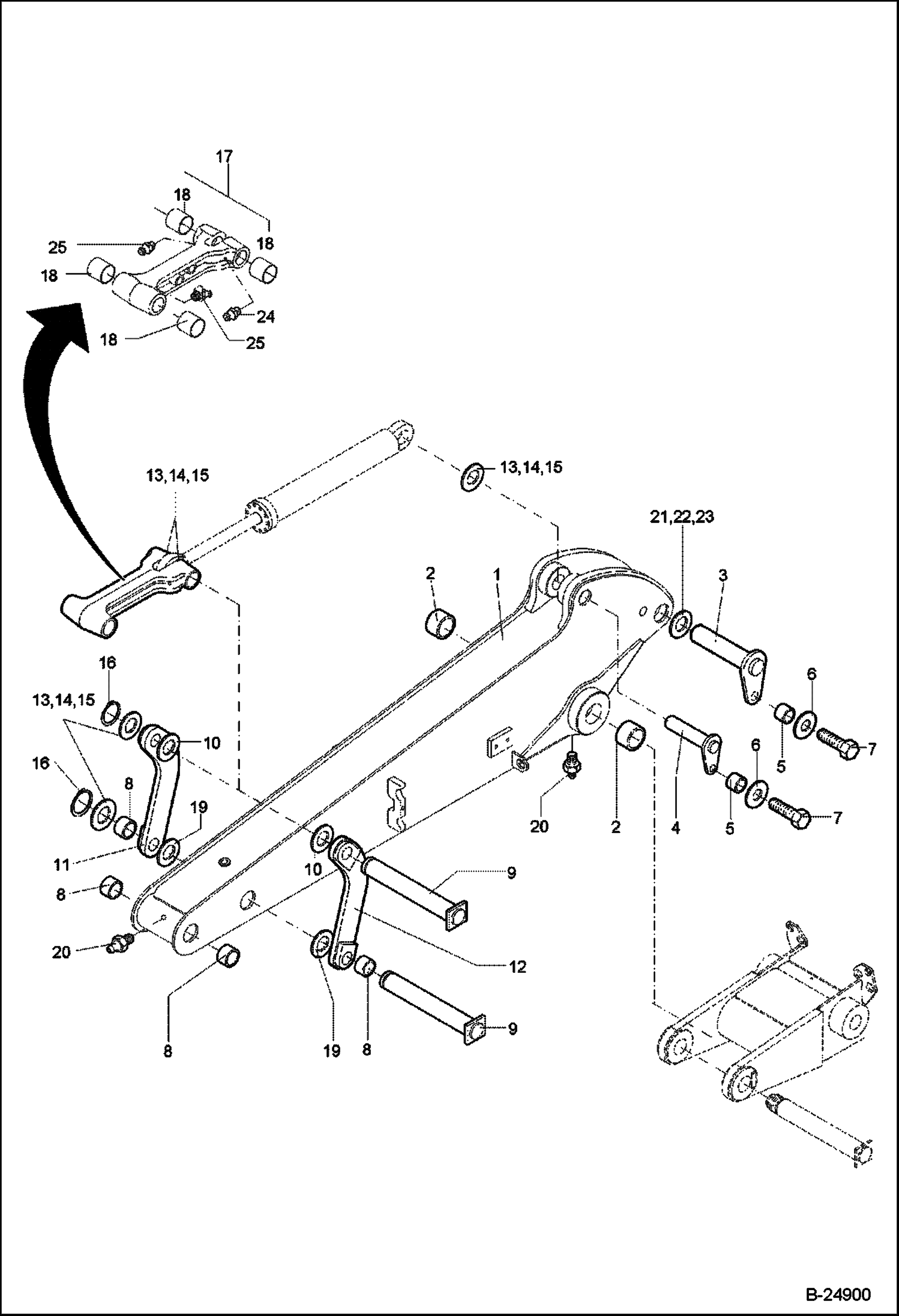 Схема РУКОЯТЬ ЧЕРПАКА КРУГОВАЯ СХЕМА
