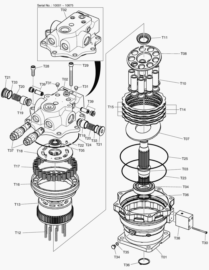 ГИДРОМОТОР ПОВОРОТА ПЛАТФОРМЫ