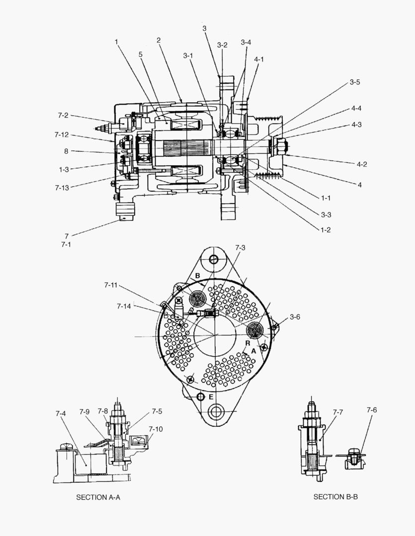 1495 ALTERNATOR [1001~1175]