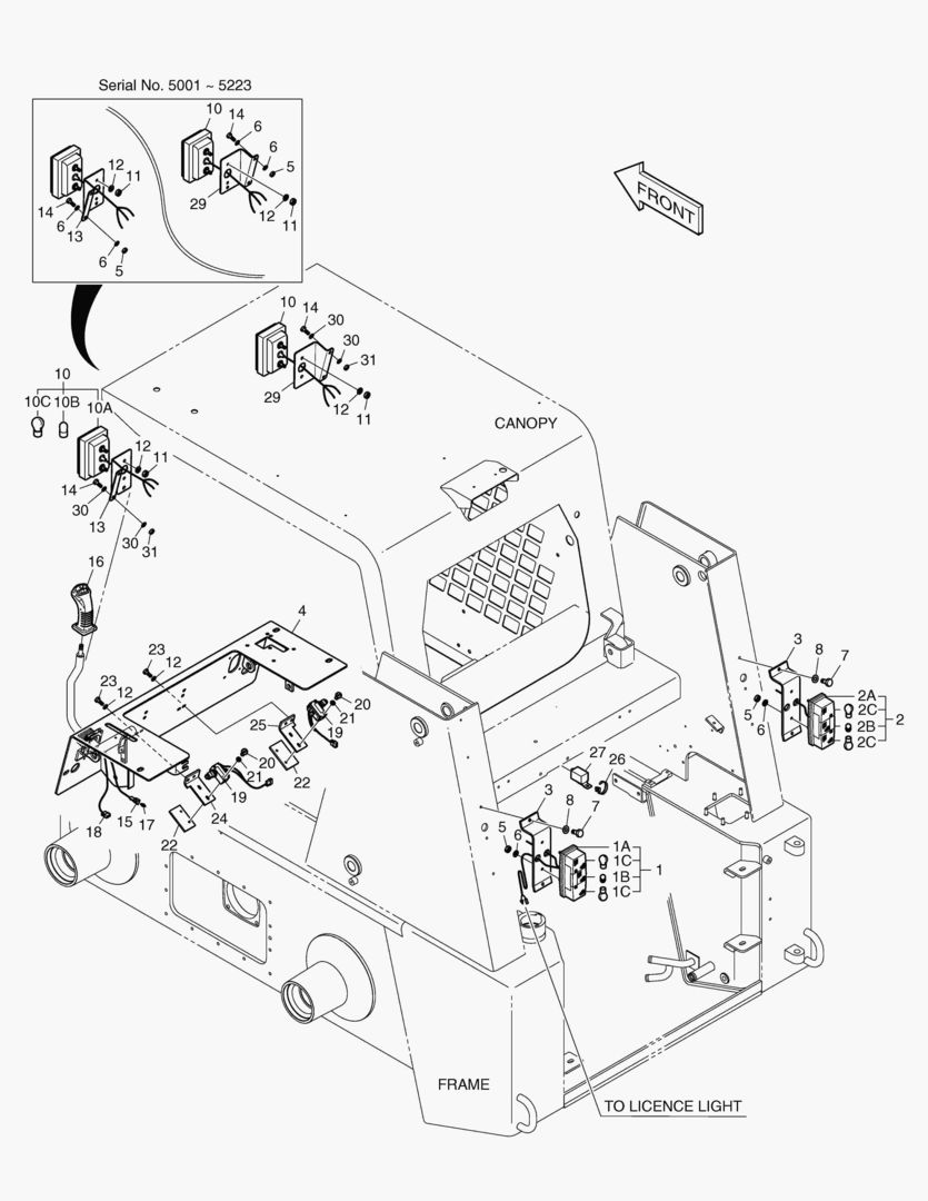 Спецтехника ДОПОЛНИТЕЛЬНАЯ ЛАМПА - ИТАЛИЯ от Globus Machinery