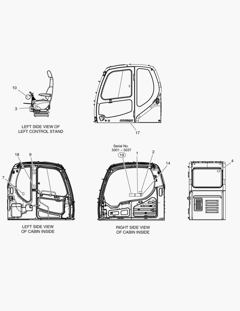 5140 DECAL - CABIN(EUROPE) [5001~5068]