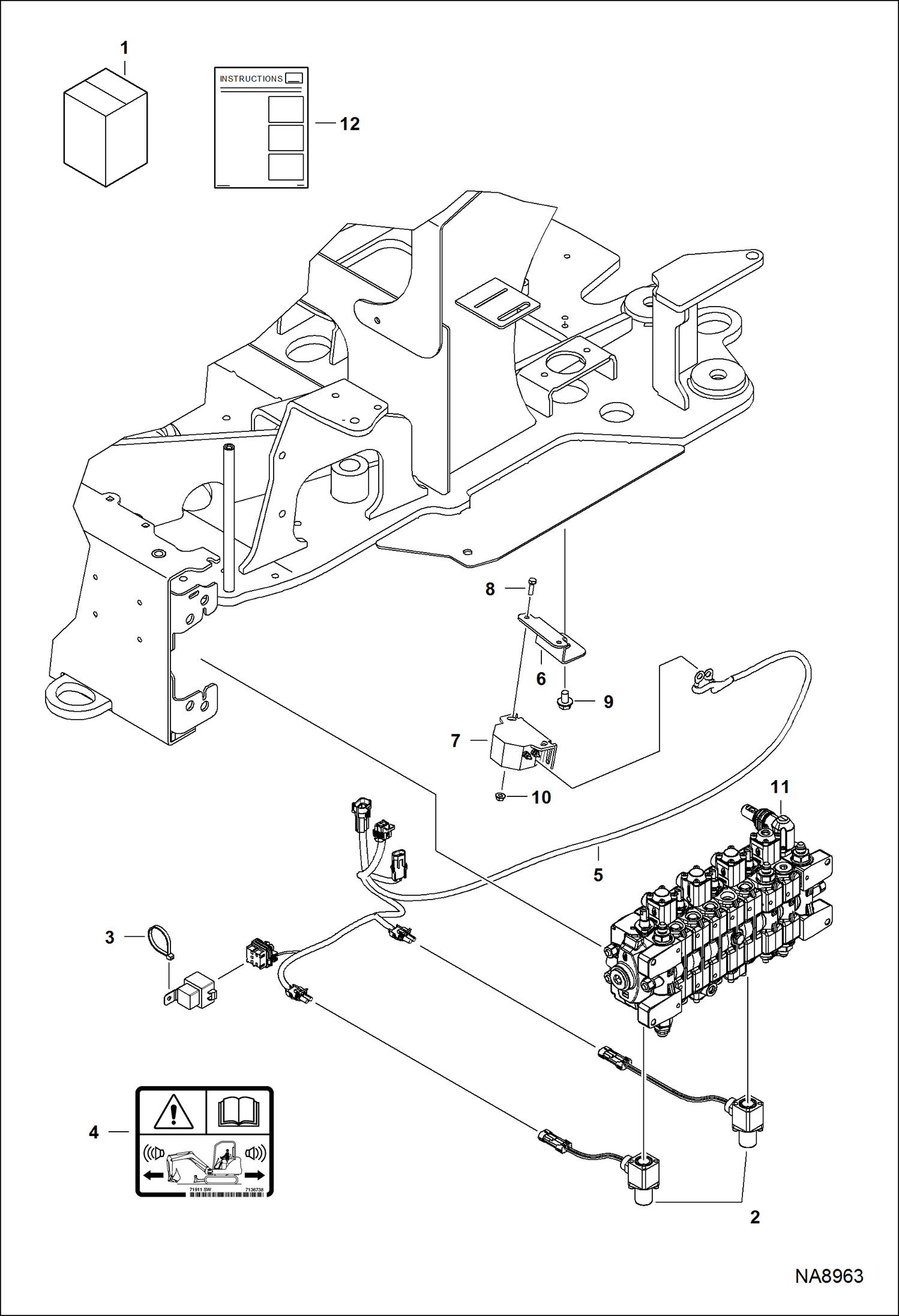 КОМПЛЕКТ СИГНАЛИЗАТОРА ДВИЖЕНИЯ (ТРЕБУЕТСЯ РЕГУЛИРУЮЩИЙ КЛАПАН С СОЛЕНОИДОМ)