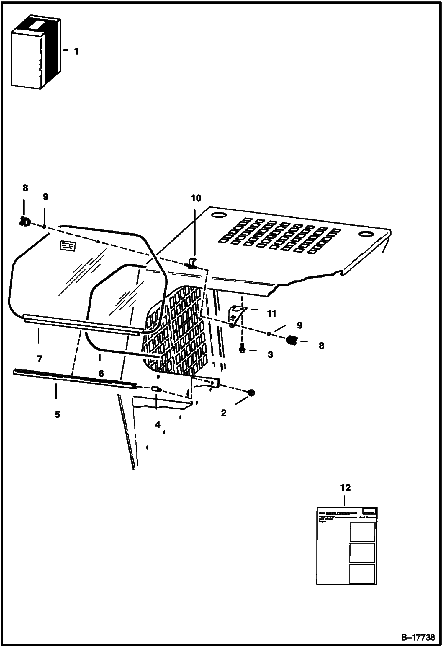 ОКНА КАБИНЫ (ЗАДНИЙ)