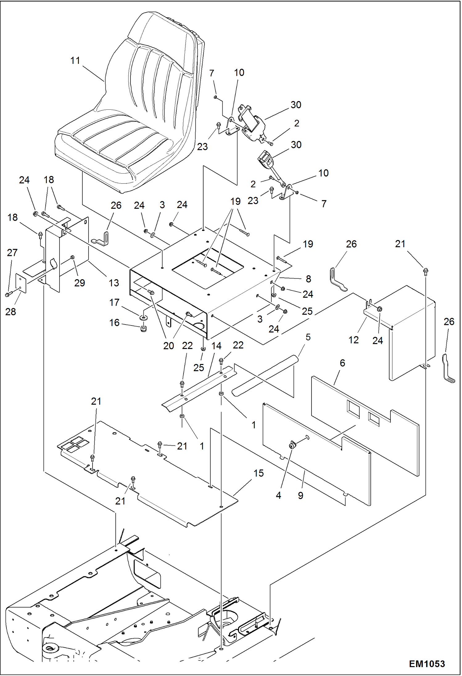 ОБОРУДОВАНИЕ МЕСТА ВОДИТЕЛЯ (С СИДЕНИЕМ #7110397)