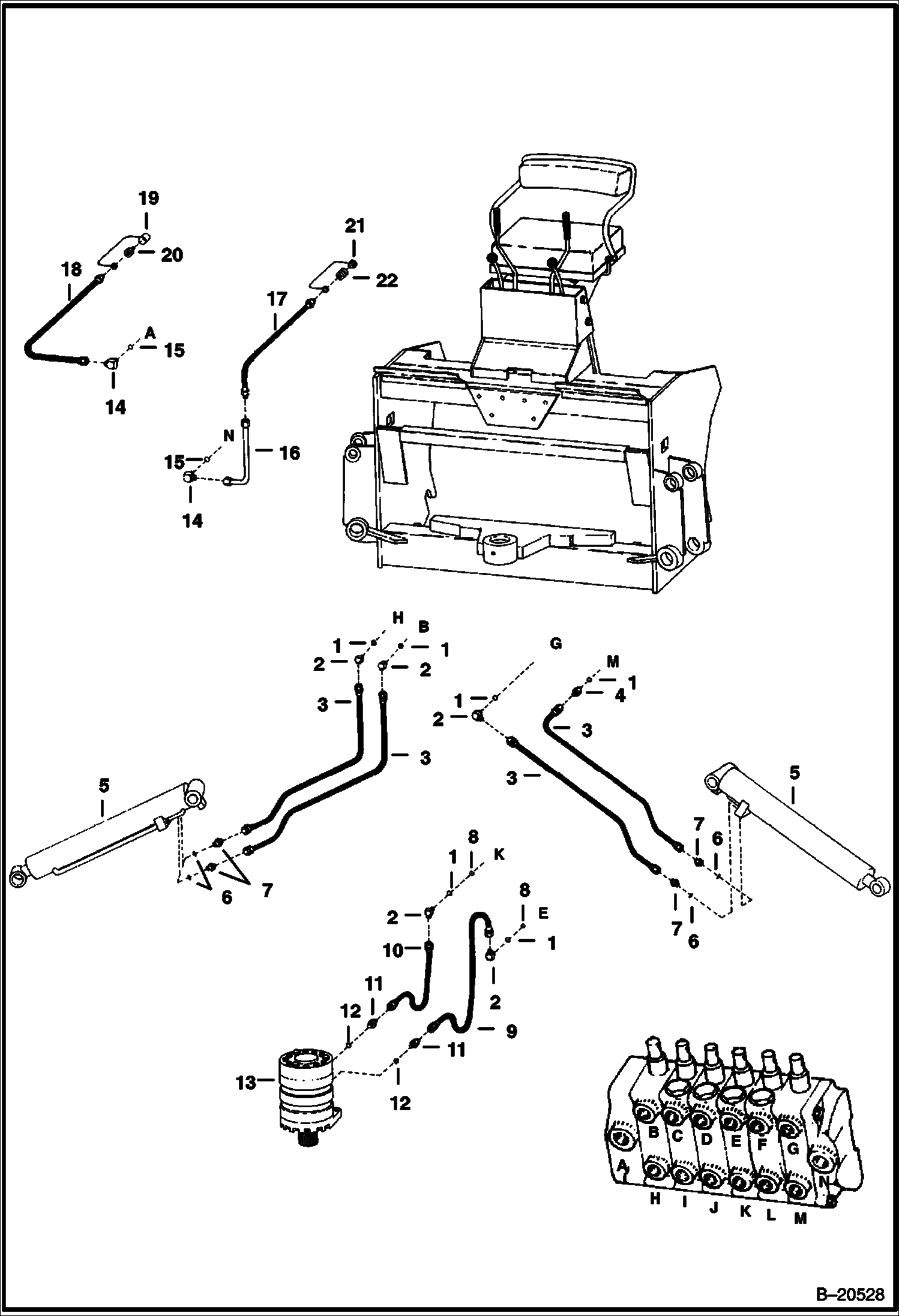 ЭКСКАВАТОР-ПОГРУЗЧИК (ГИДРАВЛИЧЕСКАЯ СИСТЕМА СТАБИЛИЗАТОРА) (914 - СОВРЕМЕННЫЙ ДИЗАЙН)