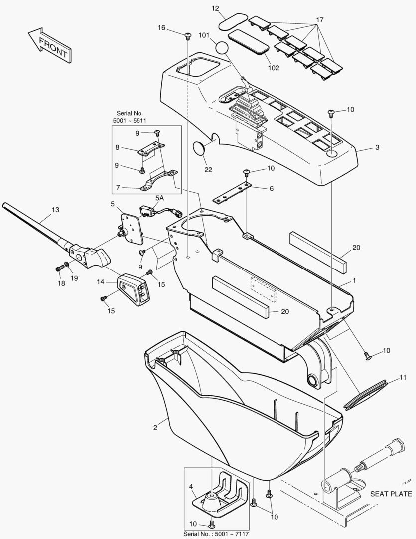 ПУЛЬТ УПРАВЛЕНИЯ - ЛЕВОСТОРОННИЙ