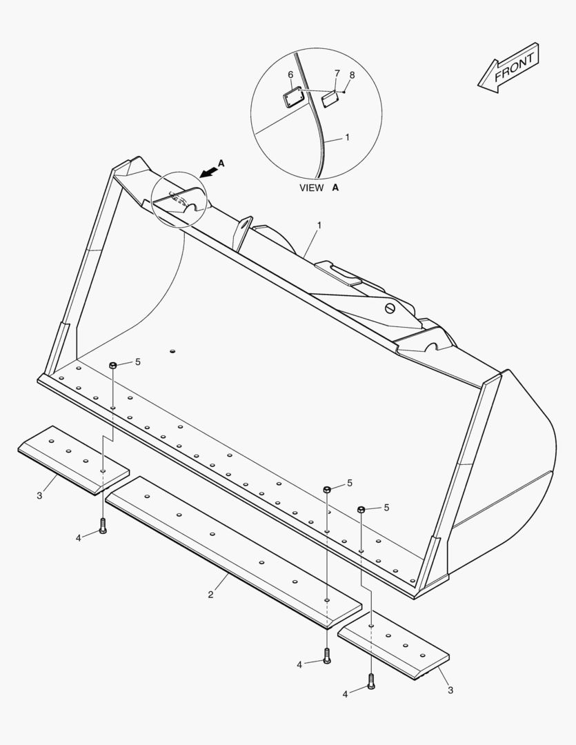 Схема 5580 BUCKET - 4.2гЋҐ CUTTING EDGE 3270mm(WC)
