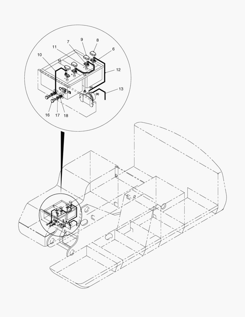 ЭЛЕКТРОПРОВОДКА(2)-ЗАПЧАСТИ АККУМУЛЯТОРА