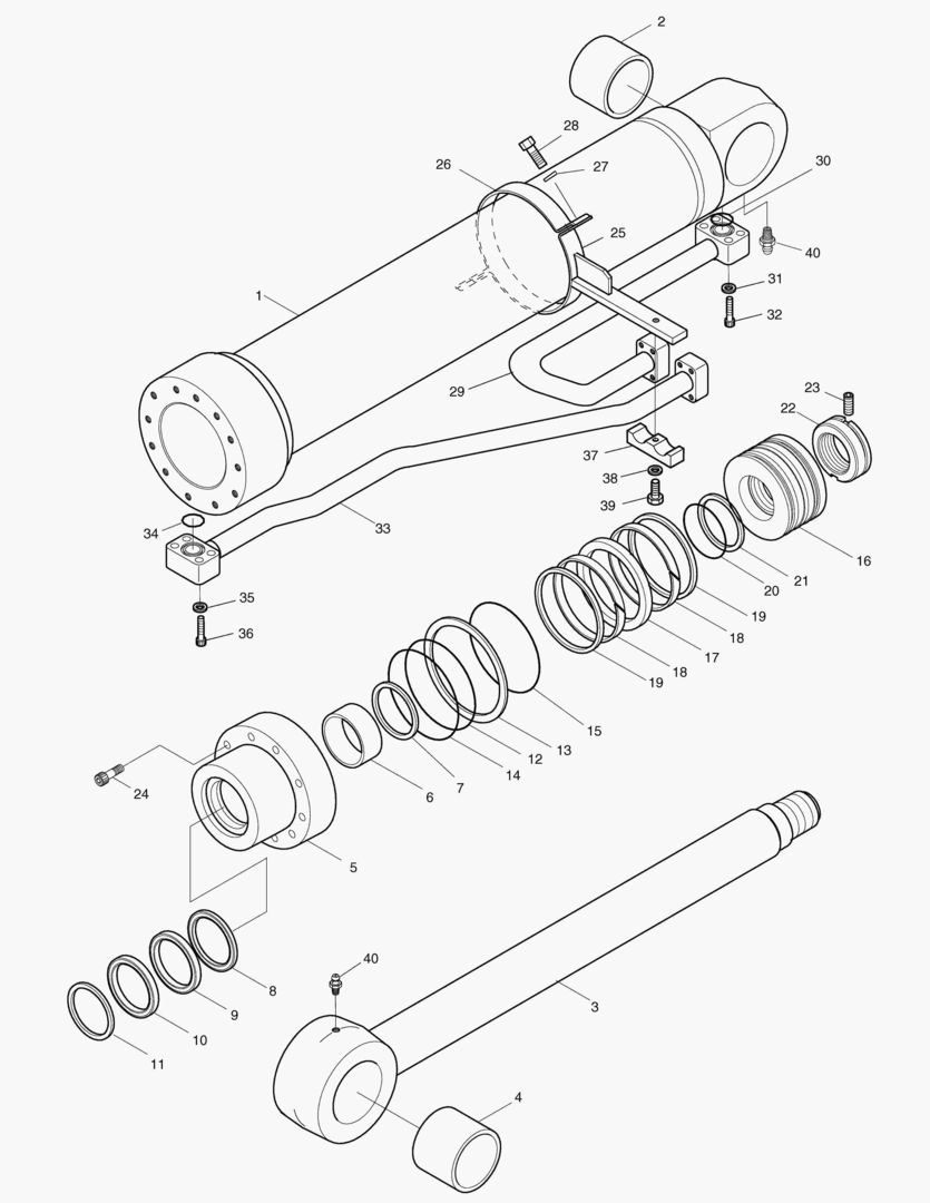 4220 BOOM CYLINDER-R.H. [1001~1009]