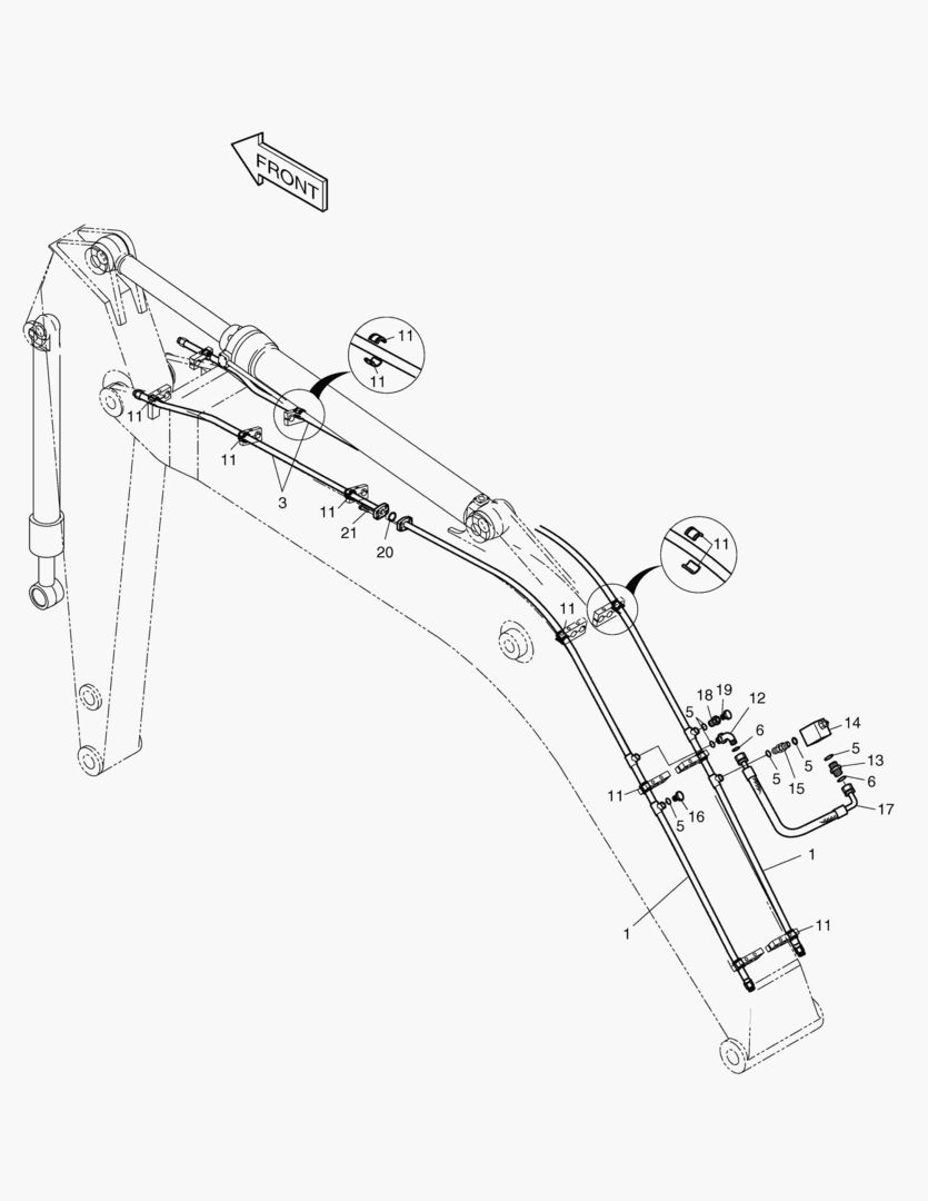 Спецтехника 7281 BOOM PIPING-BOOM 5.2m(ONE WAY) [1195~] - главное фото