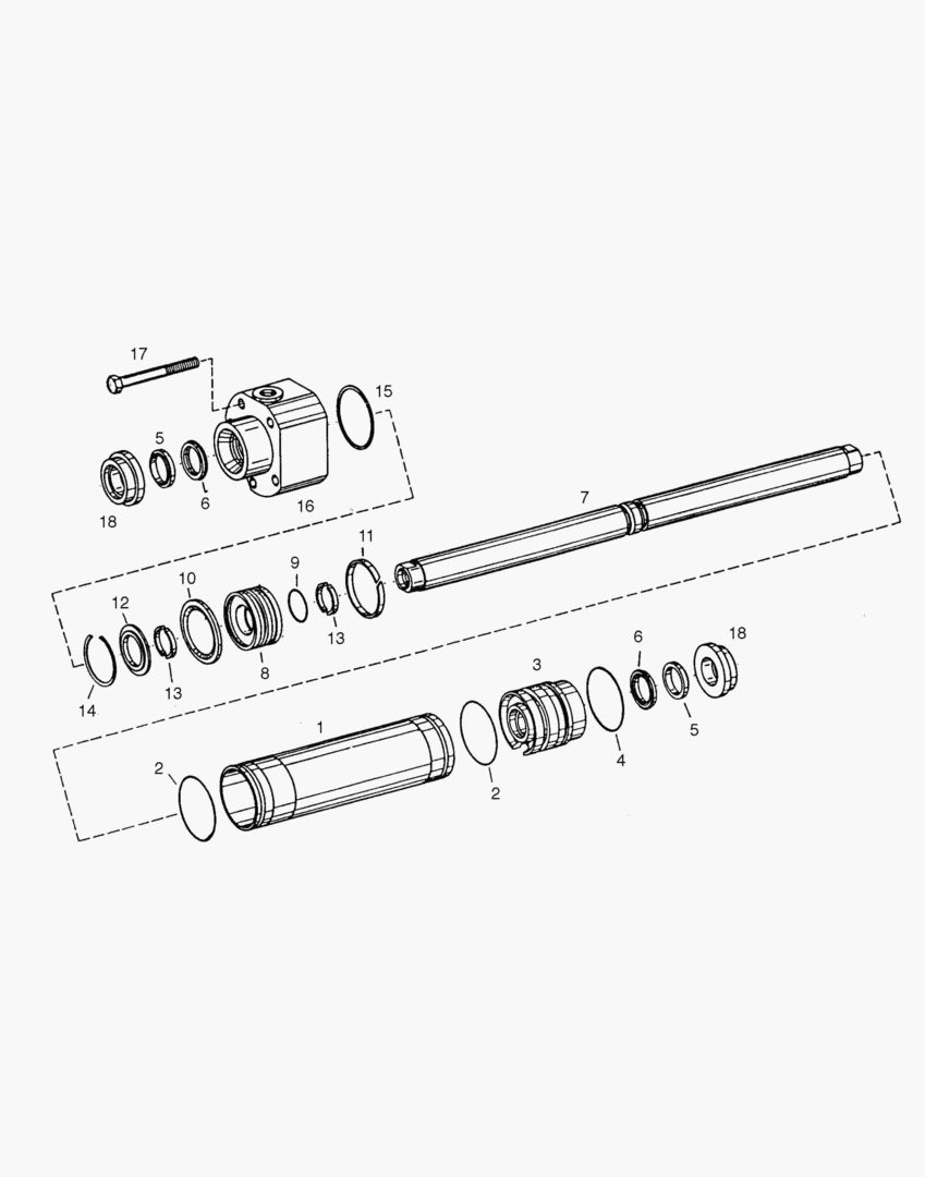 РУЛЕВОЙ ЦИЛИНДР - ПЕРЕДНЯЯ ОСЬ