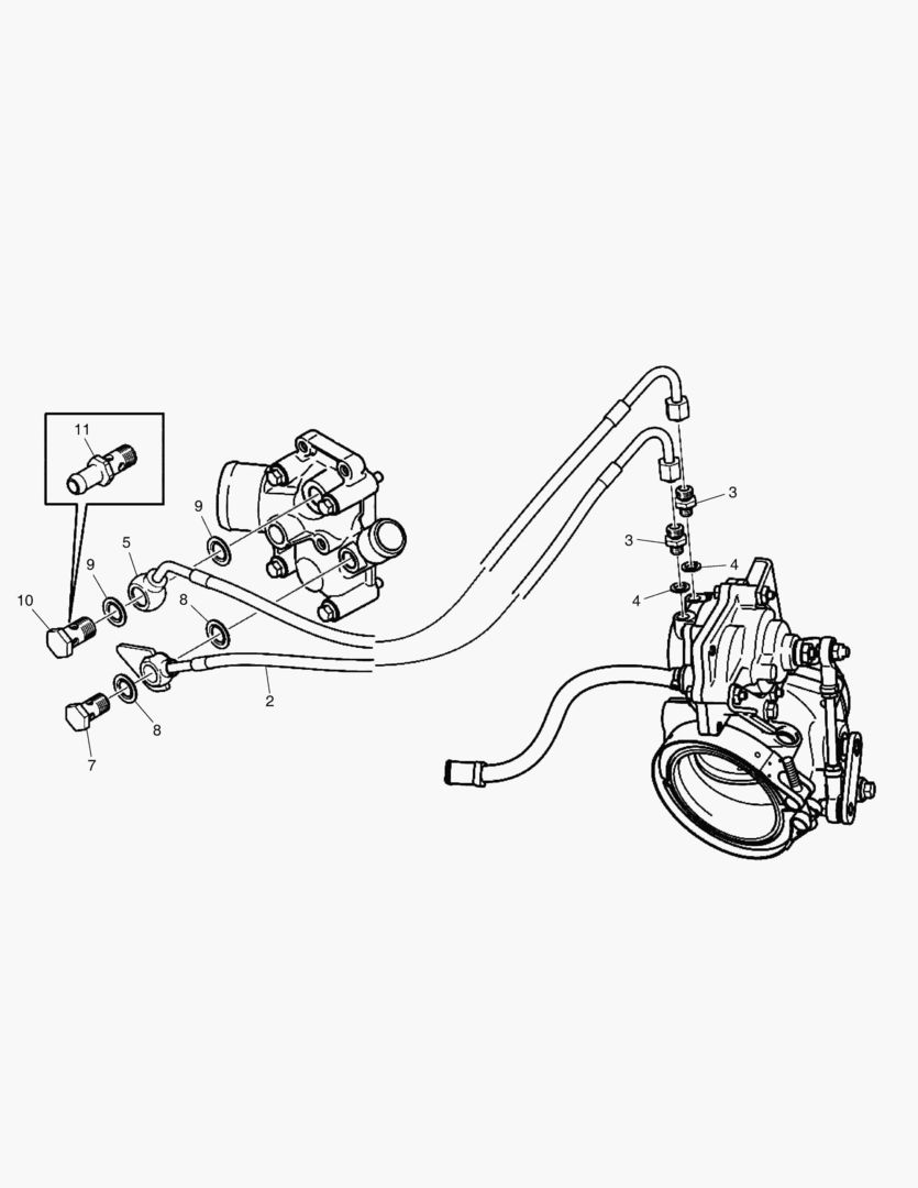 037 COOLANT PIPE,EXHAUST BRAKE