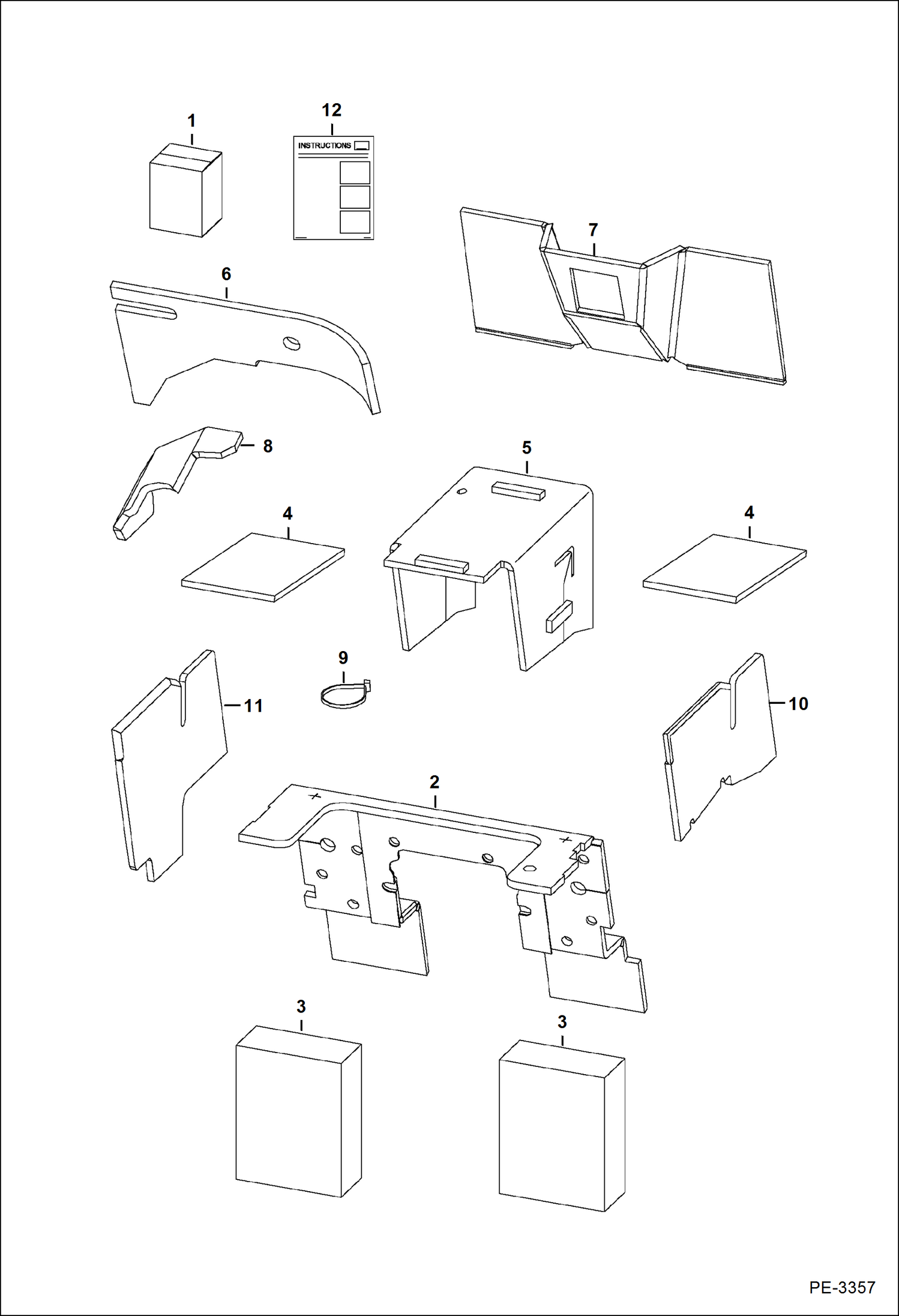 КОМПЛЕКТ ДЕТАЛЕЙ СИСТЕМЫ ШУМОПОДАВЛЕНИЯ (МНОГОРЕЖИМНЫЙ ДЖОЙСТИК УПРАВЛЕНИЯ)