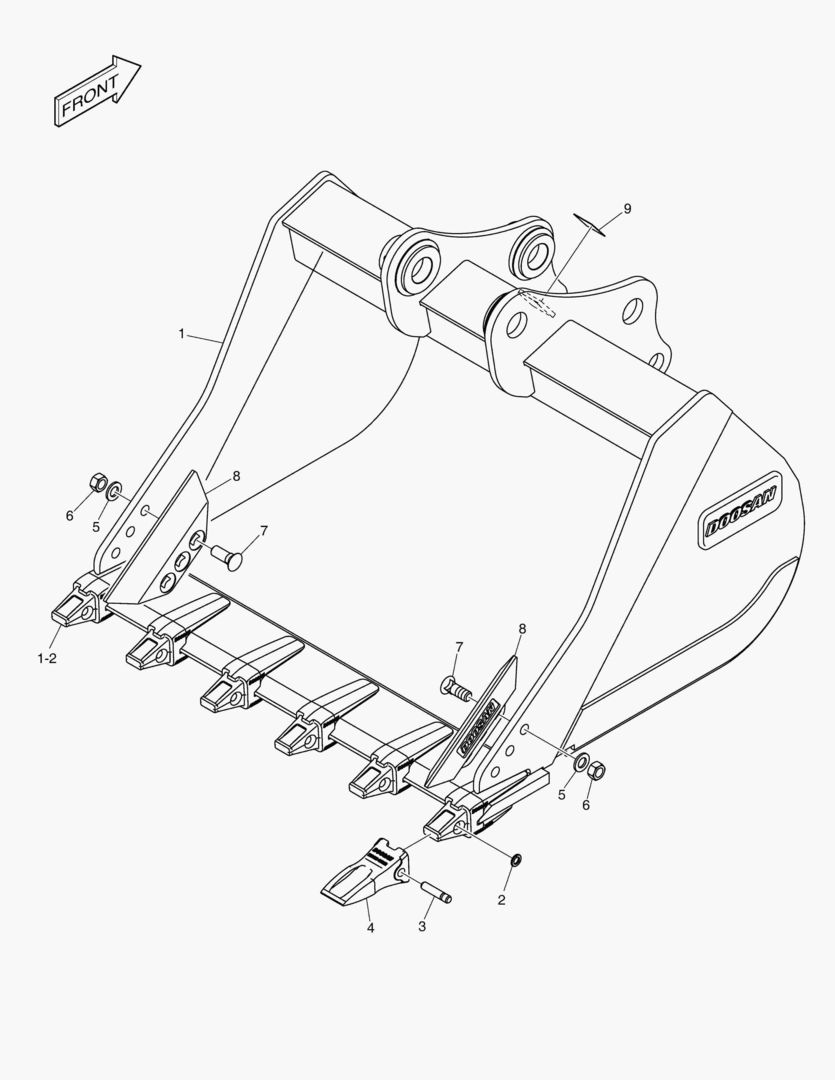 7490 BUCKET ASSВґY - 0.76mВі - G CLASS [5001~6230]