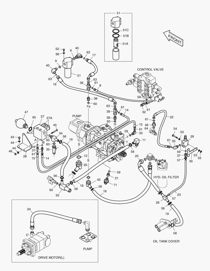 Спецтехника 6550 PILOT PIPING(1)-JOYSTICK [5001~5214] от Globus Machinery