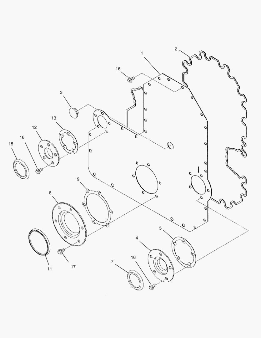 ПЕРЕДНЯЯ КРЫШКА КОРОБКИ ПЕРЕДАЧ