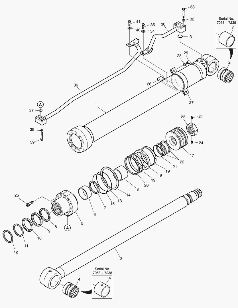 Спецтехника 4341 BOOM CYLINDER - L.H (ARTI BOOM) [7058~] - главное фото