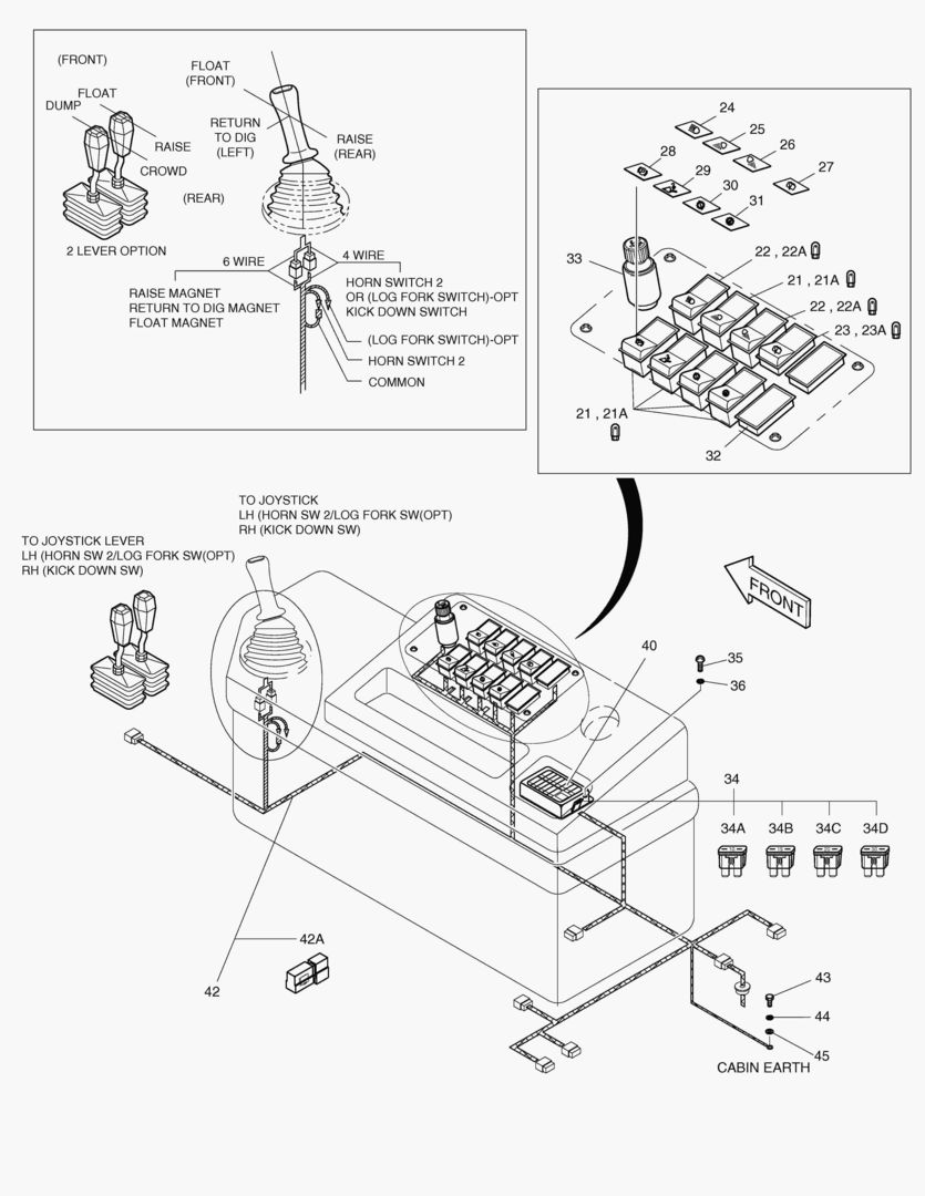 ЭЛЕКТРИЧЕСКИЕ ЗАПЧАСТИ(2)-КОРОБКА ПЕРЕКЛЮЧАТЕЛЕЙ