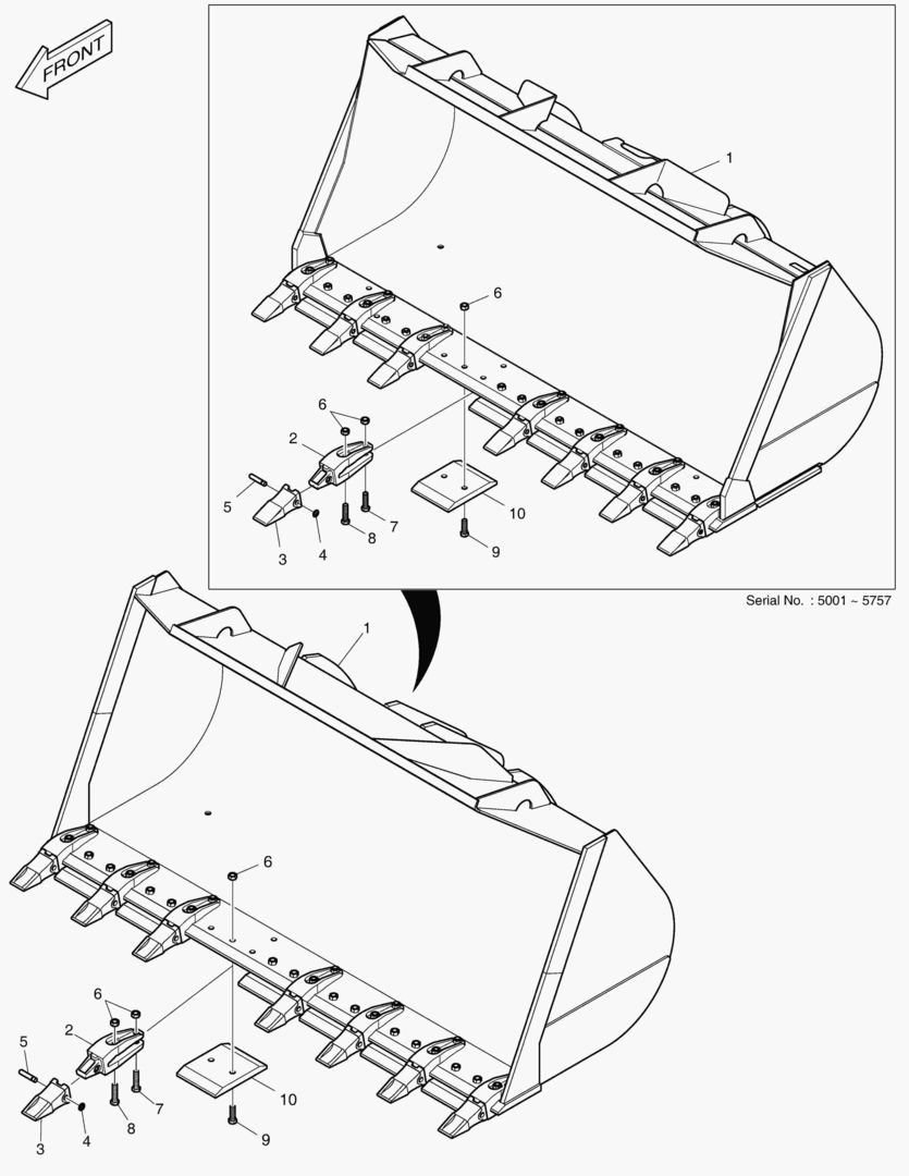 5160 BUCKET- 3.9гЋҐ-TOOTH