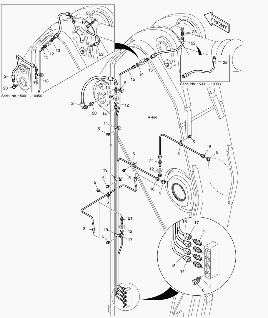 Спецтехника 6970 LUBRICATION PIPING - ARM 2.9m [5001 ~10155] - главное фото