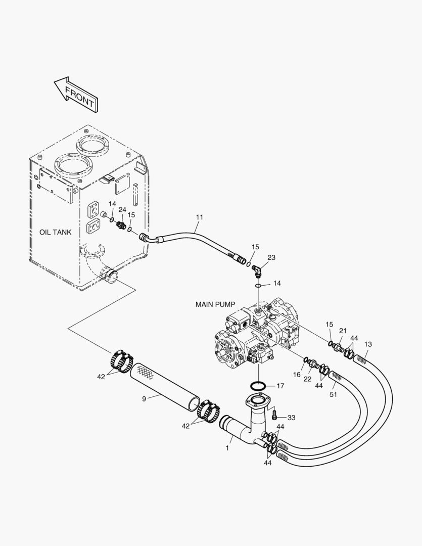 ТУБОПРОВОД МАСЛЯНОГО РАДИАТОРА(2)