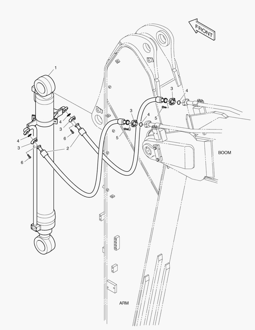 ГИДРОСИСТЕМА РУКОЯТИ - РУКОЯТЬ 3.2 м