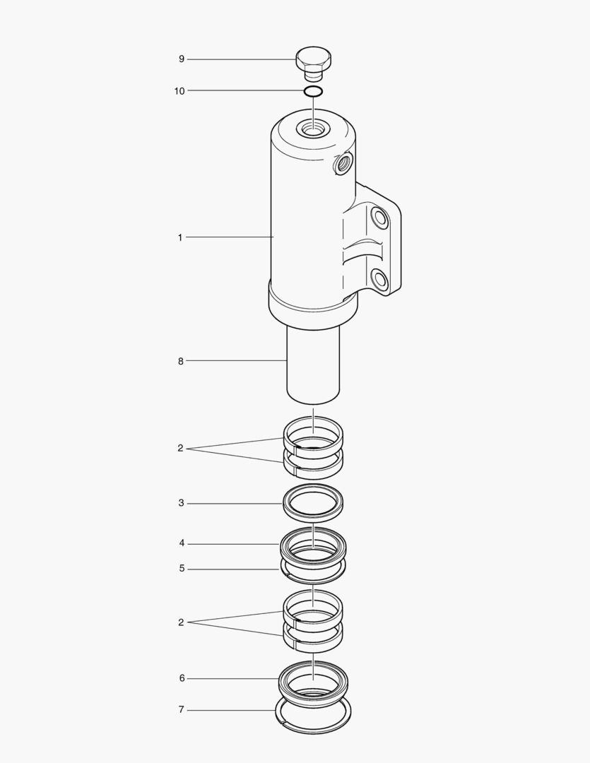 Спецтехника 4381 CHOCKING CYLINDER - L.H. [10902~]