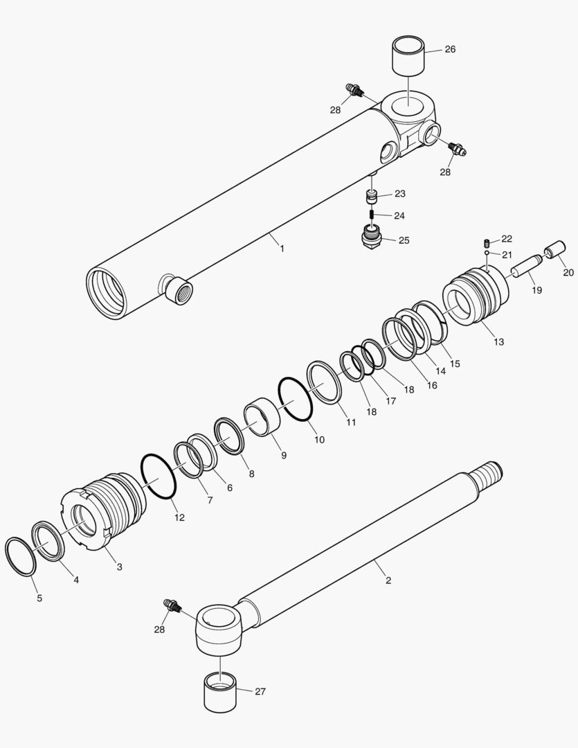 Схема РУЛЕВОЙ ЦИЛИНДР