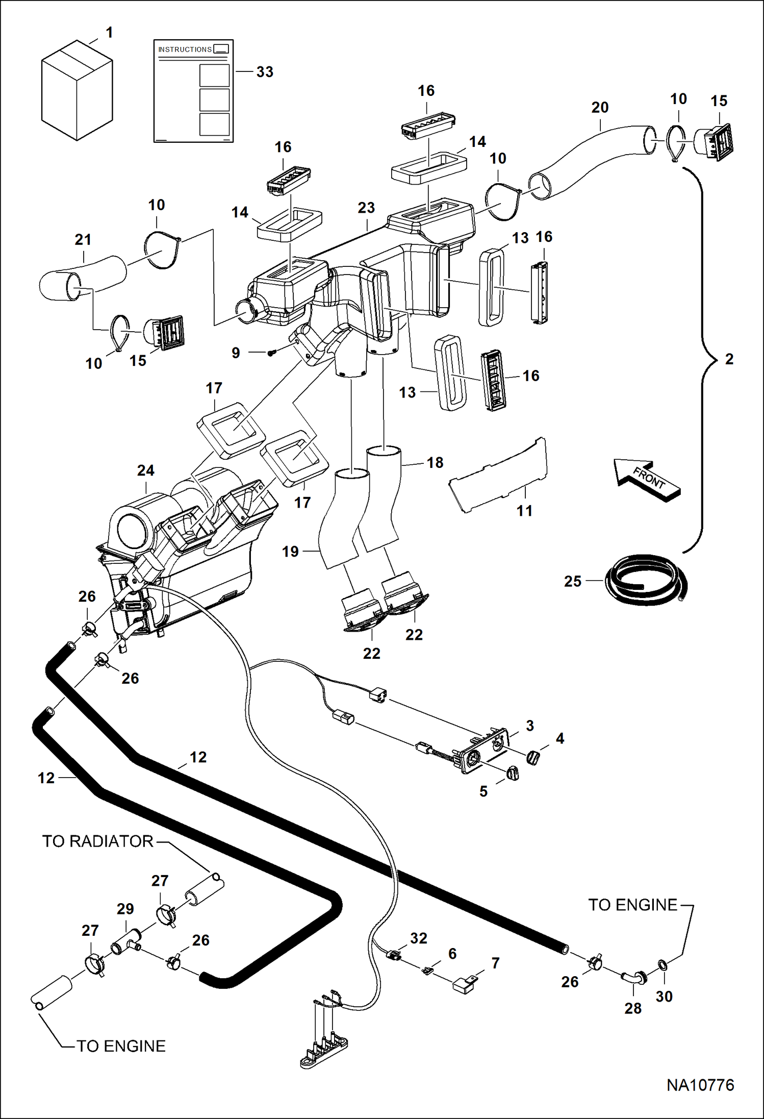 Схема КОМПЛЕКТ ДИЗЕЛЬНЫХ ОБОГРЕВАТЕЛЕЙ