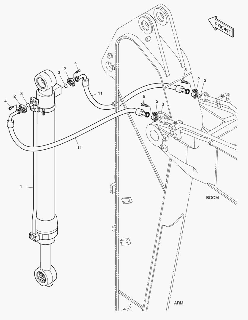 ГИДРОСИСТЕМА РУКОЯТИ - РУКОЯТЬ 2.4 м