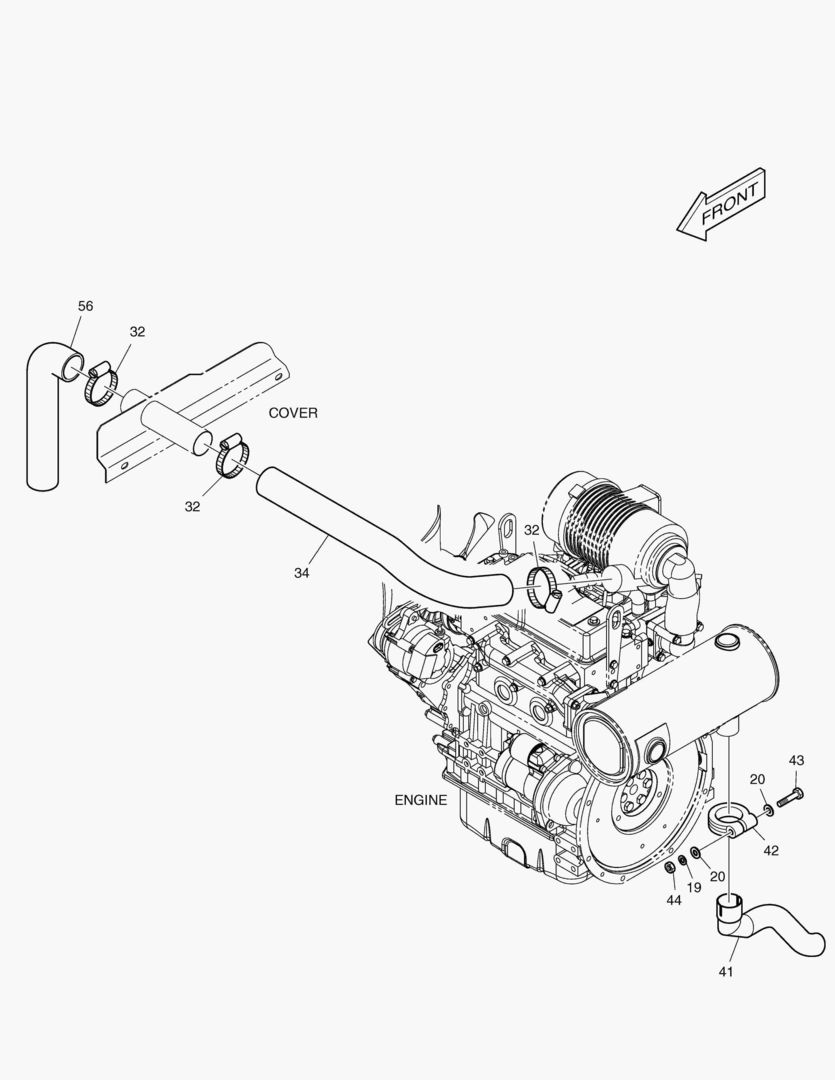 1271 ENGINE MOUNTING(3) - INTAKE & EXHAUST [20592~]