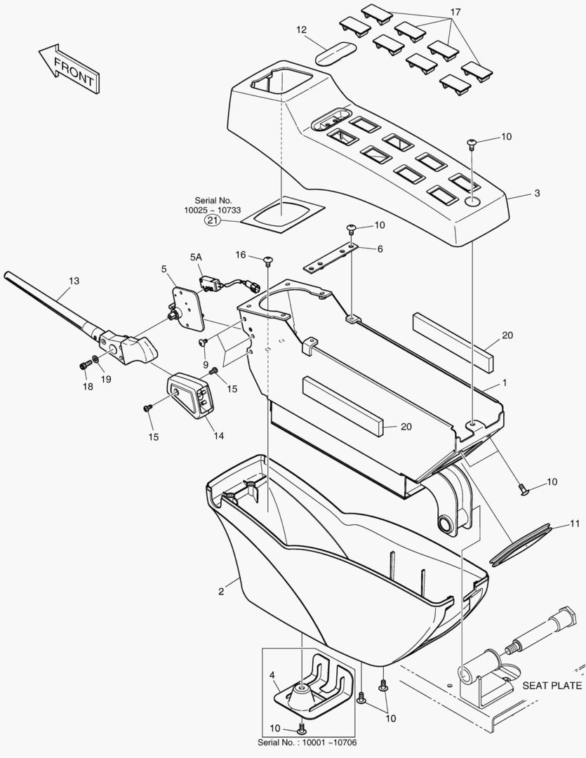 ПУЛЬТ УПРАВЛЕНИЯ - ЛЕВОСТОРОННИЙ
