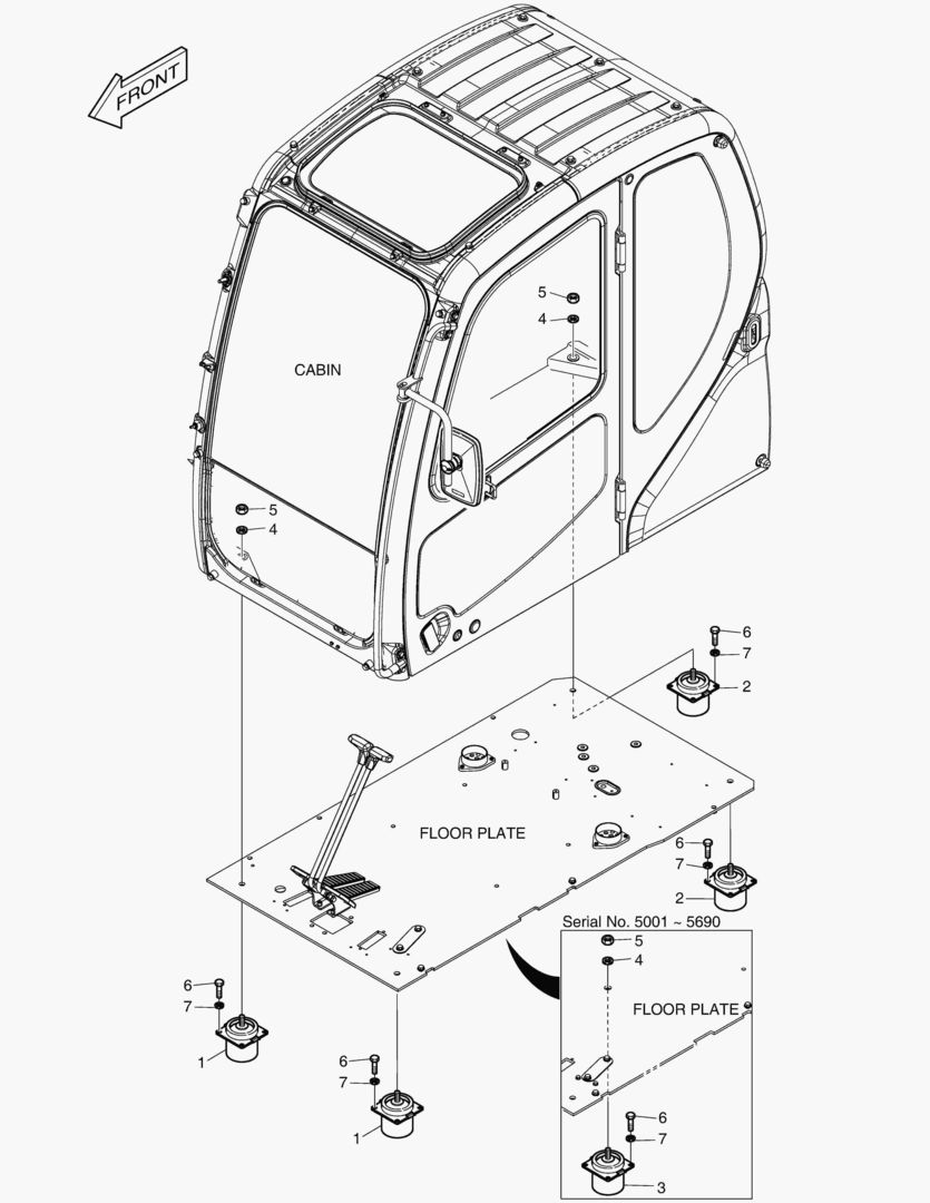 УСТАНОВКА КАБИНЫ