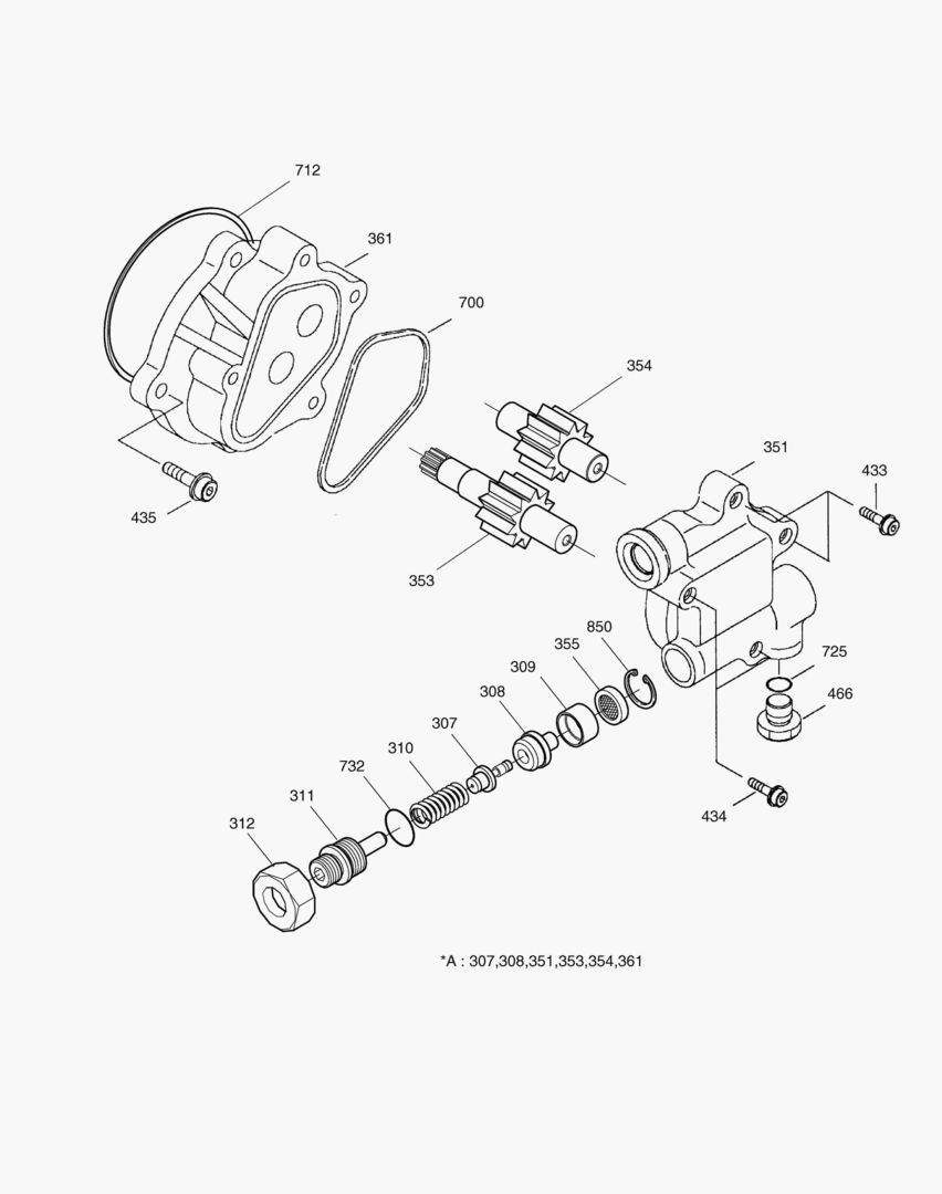 Схема ШЕСТЕРЕННЫЙ НАСОС