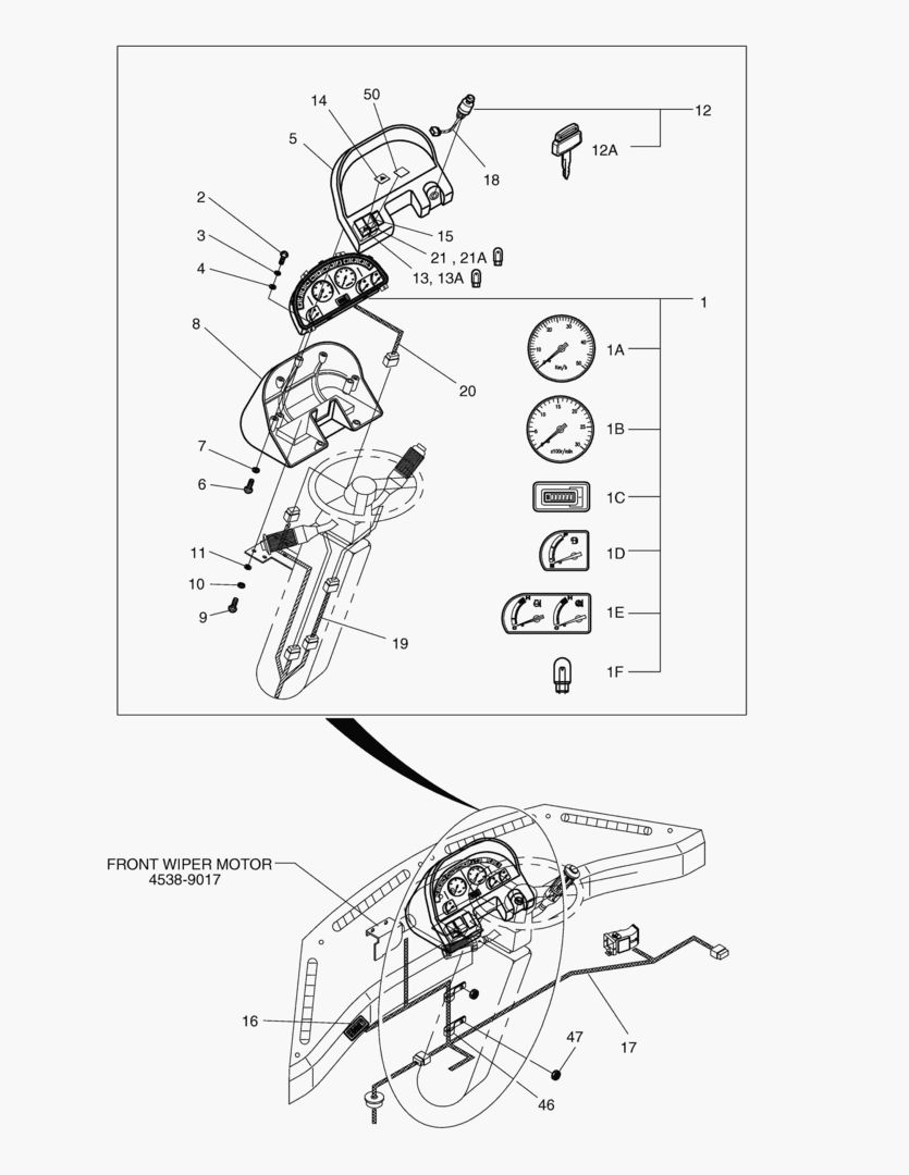 ЭЛЕКТРИЧЕСКИЕ ЗАПЧАСТИ(1)-ИЗМЕРИТЕЛЬНЫЕ ПРИБОРЫ ПАНЕЛЬ