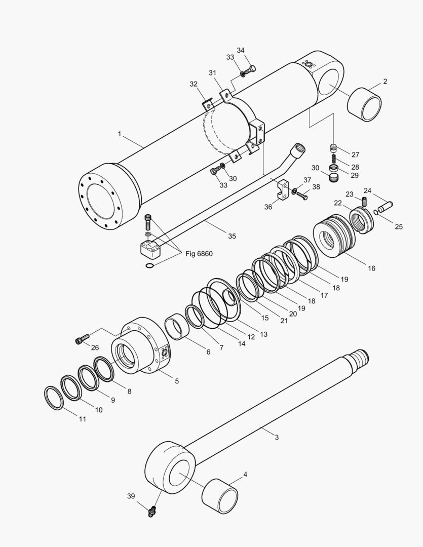 ЦИЛИНДР РУКОЯТИ-ГИДРОЗАМОК