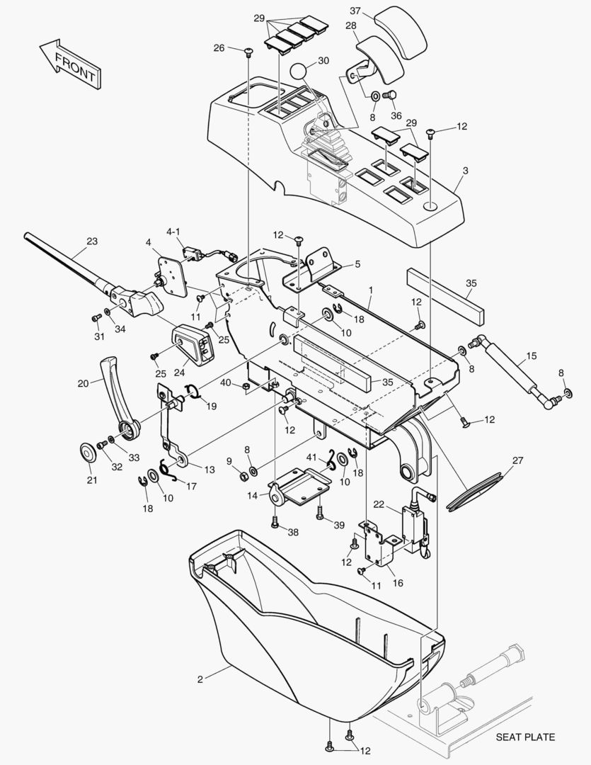 ПУЛЬТ УПРАВЛЕНИЯ - ЛЕВОСТОРОННИЙ