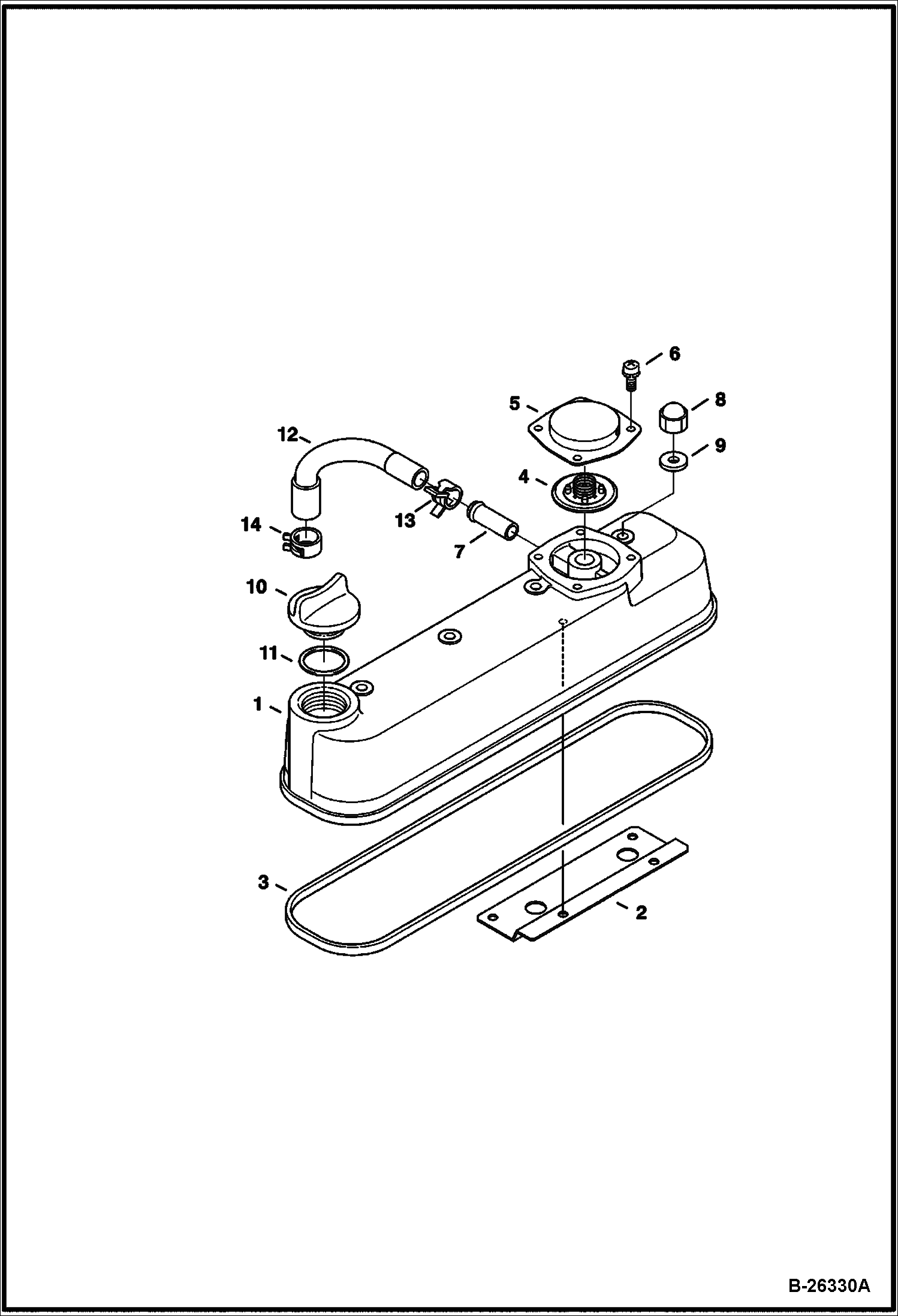 КРЫШКА КОРОМЫСЛА КЛАПАНА KUBOTA - V1505-E3B - ВРЕМЕННЫЙ TIER IV REPLACEMENT