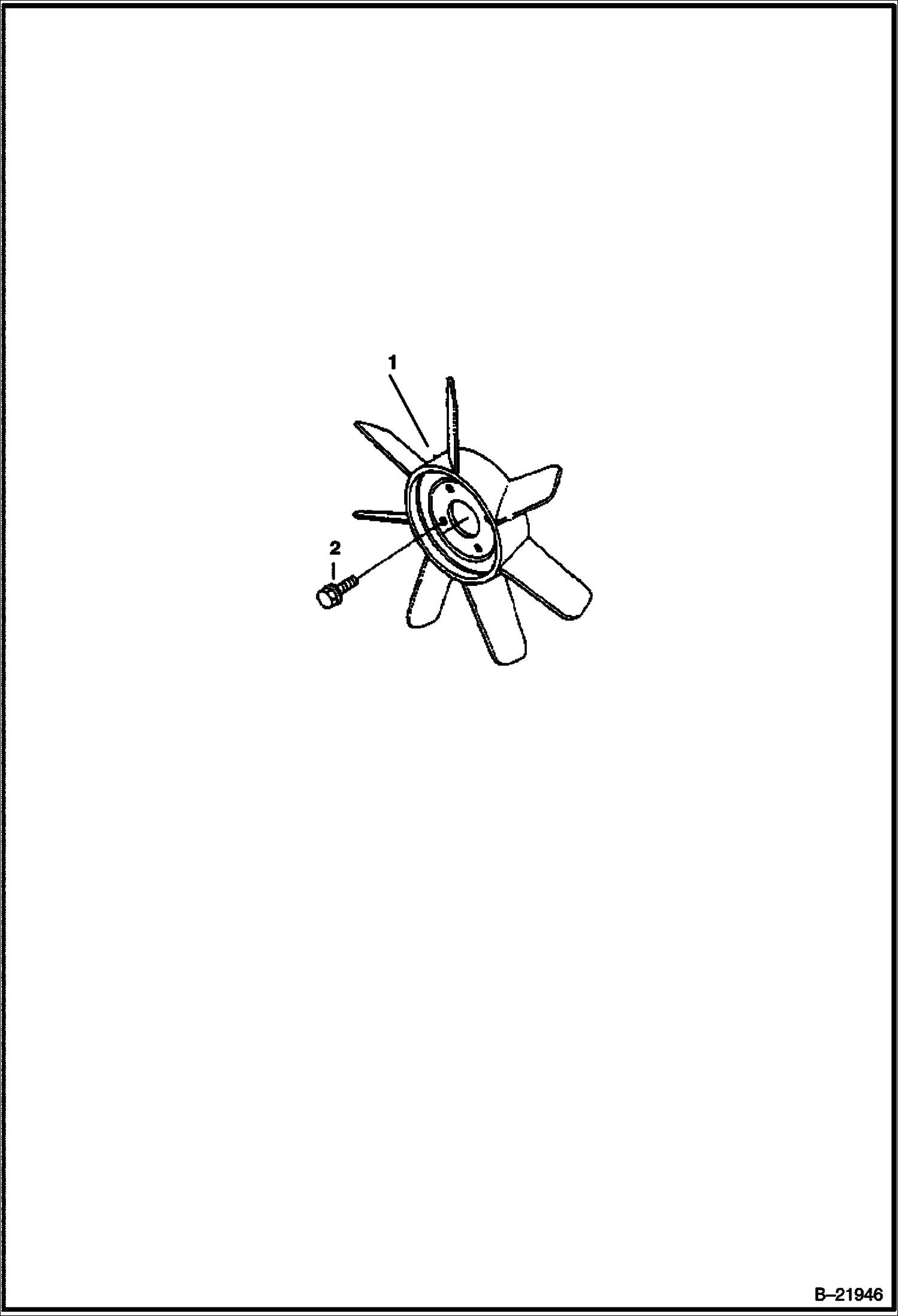 ВЕНТИЛЯТОР (TIER I) (СЕРИЙНЫЙ НОМЕР 5727 11001 И ВЫШЕ)