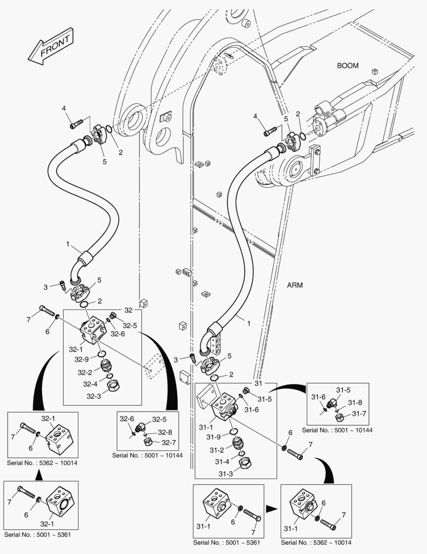 Спецтехника 6820 ARM PIPING - ONE & TWO WAY (ARM 2.6m) - главное фото