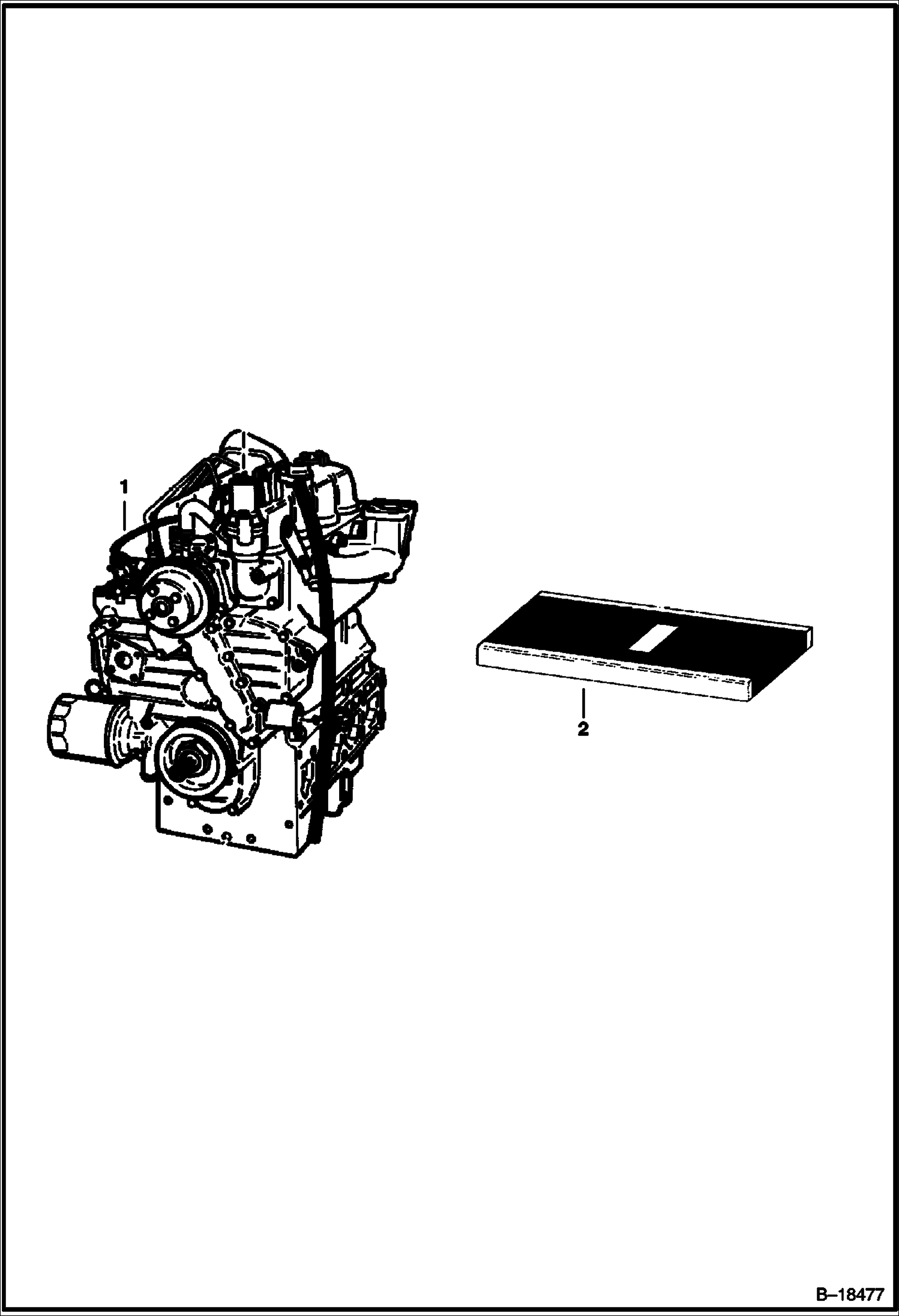 Схема ДВИГАТЕЛЬ (KUBOTA D1402)
