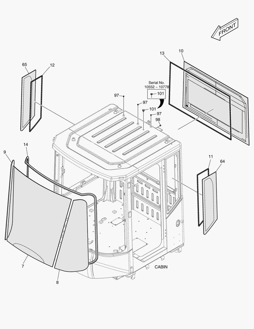 КАБИНА(5) - СТЕКЛО