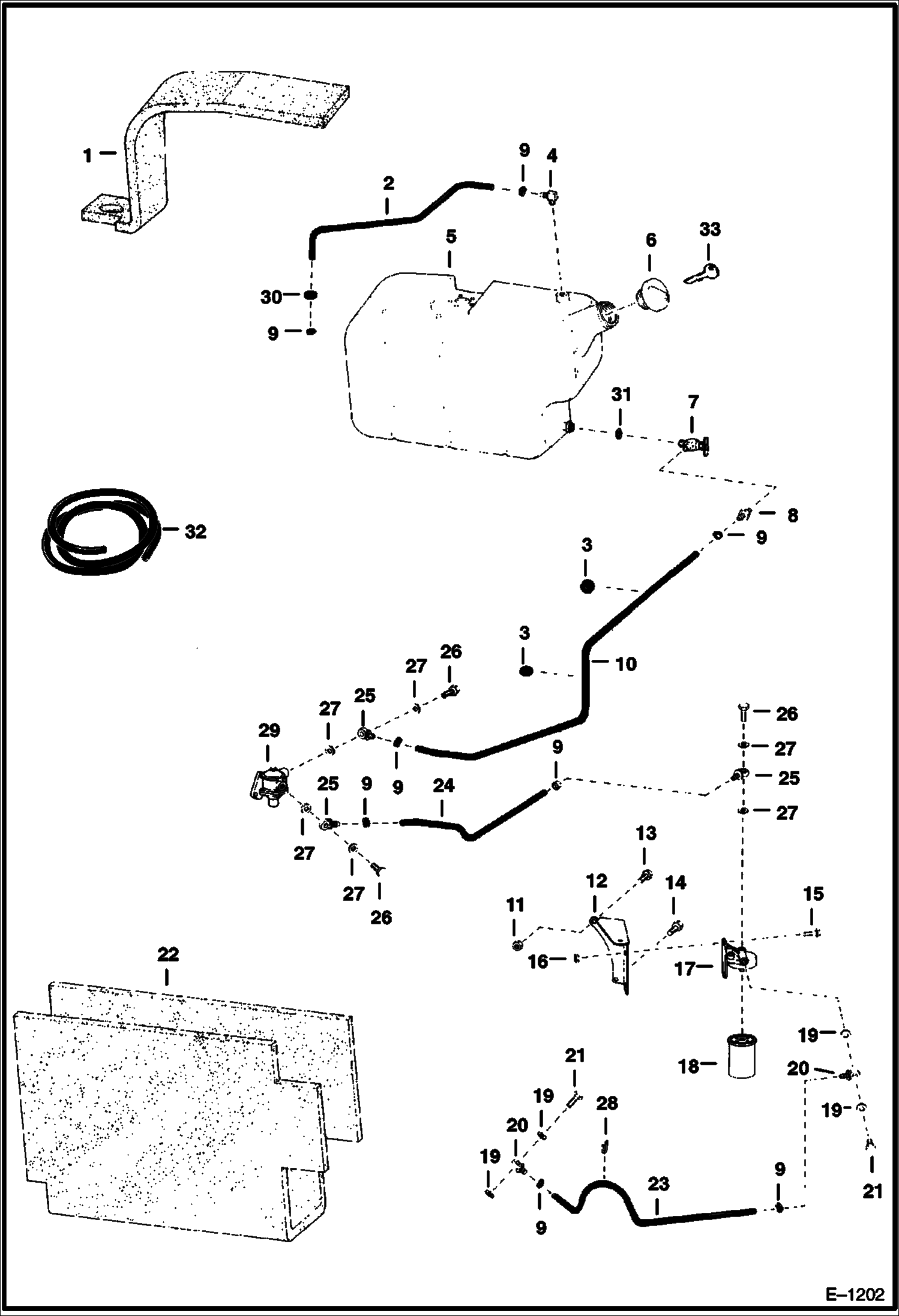 Схема СИСТЕМА ПОДАЧИ ТОПЛИВА (СЕРИЙНЫЙ НОМЕР 4999 M 11999 И НИЖЕ)