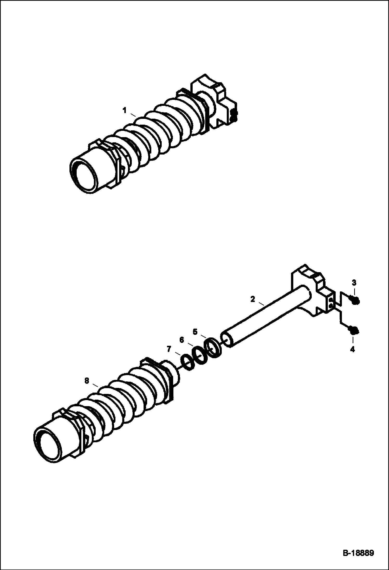 Схема ОТДАЧА ПРУЖИНЫ (ДЛЯ ВСЕХ СТАЛЬНЫХ ГУСЕНИЦ)