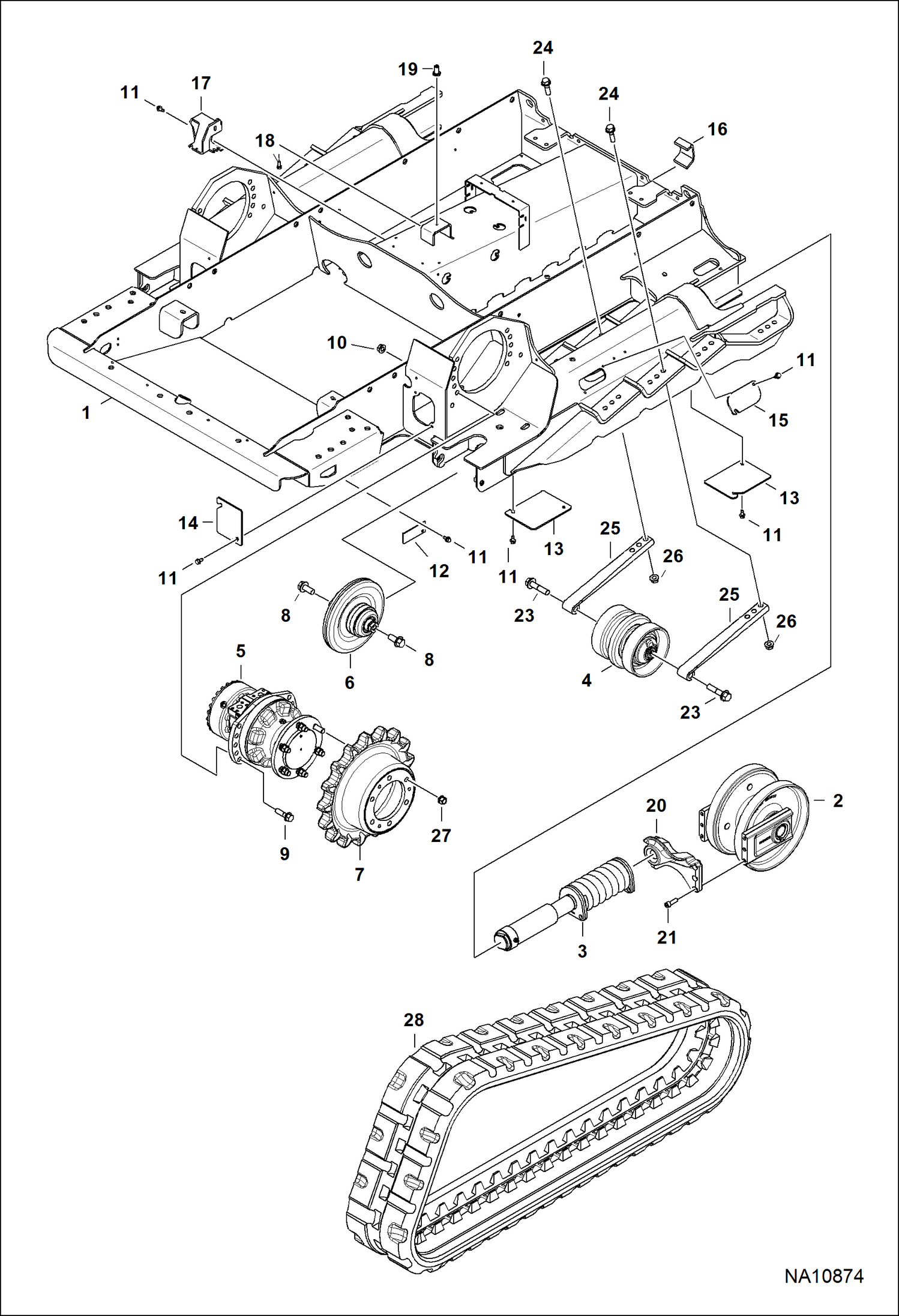 ПРИВОДНОЙ МЕХАНИЗМ (ПОДВЕСКА) (СЕРИЙНЫЙ НОМЕР B3BW12001 И ВЫШЕ)