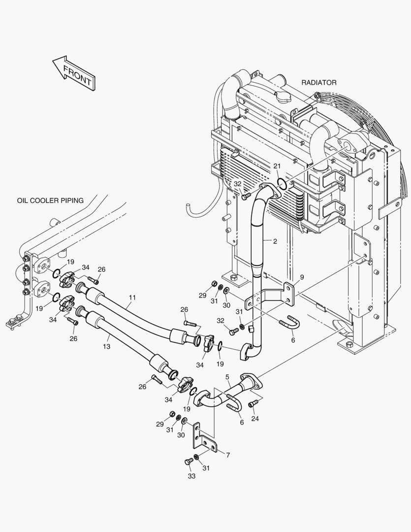 ТУБОПРОВОД МАСЛЯНОГО РАДИАТОРА(3)