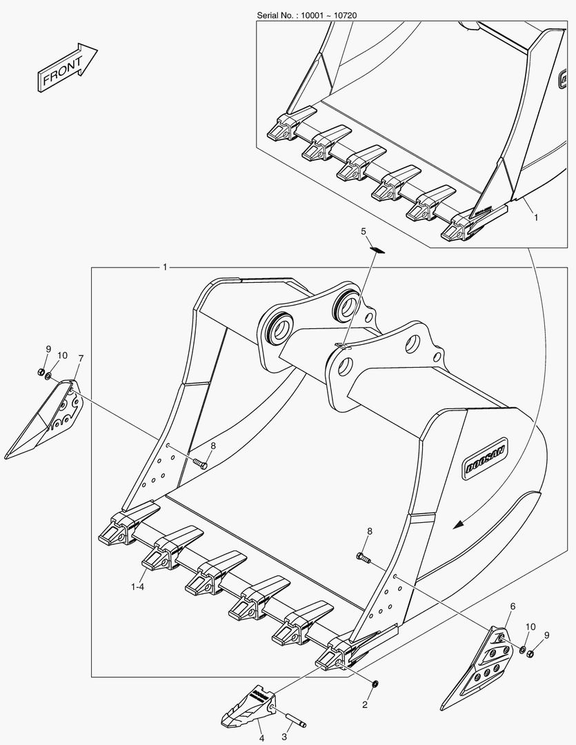 7230 BUCKET ASS`Y - 3.28mВі - H CLASS
