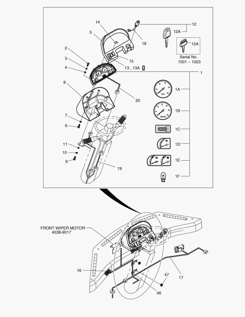 ЭЛЕКТРИЧЕСКИЕ ЗАПЧАСТИ(1)-ИЗМЕРИТЕЛЬНЫЕ ПРИБОРЫ ПАНЕЛЬ