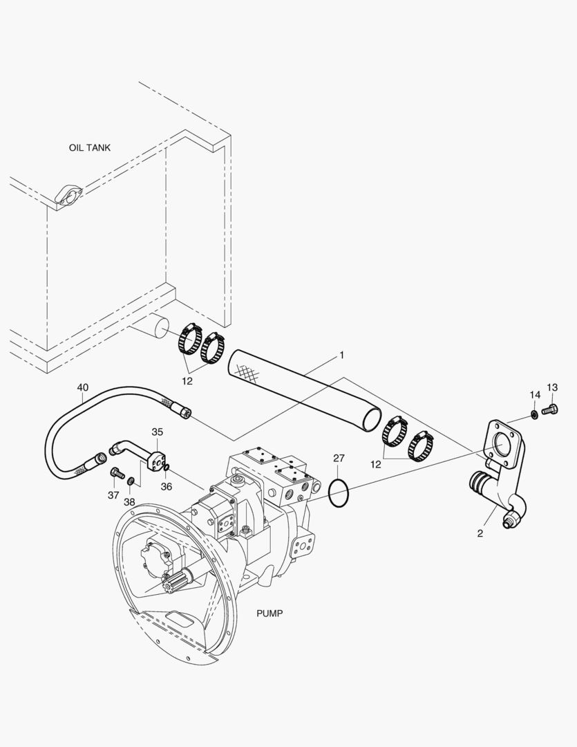 ТРУБОПРОВОД НИЗКОГО ДАВЛЕНИЯ(1)-DX22